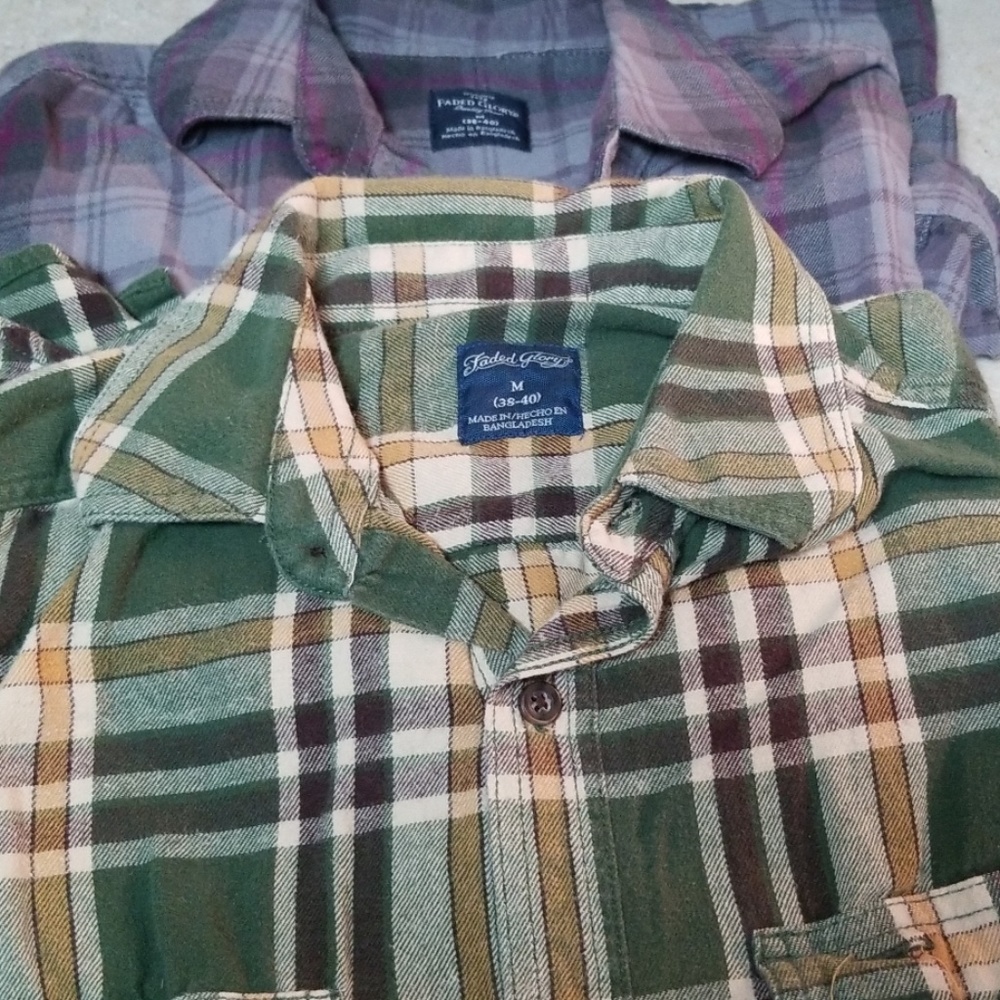 **Sold** Faded glory Men's flannels - Picture 1 of 3